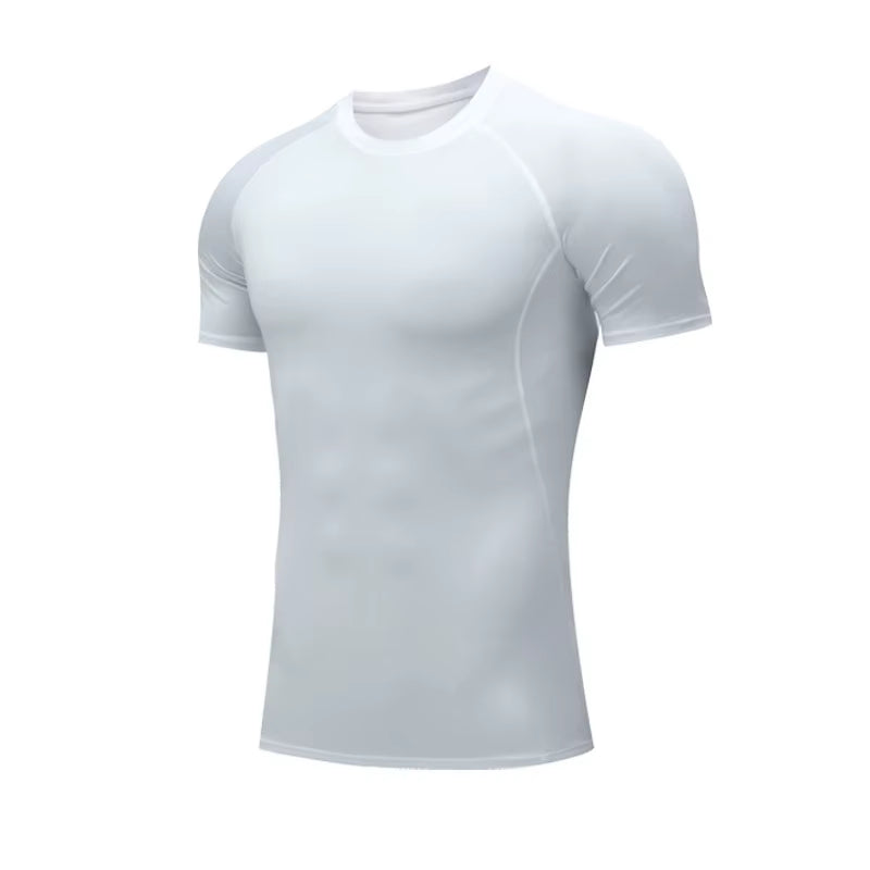 Men Compression Shirts Quick Dry Fitness Gym T-Shirt Sport Bodybuilding Shirt Running Football Tee Shirts Short Sleeve T-Shirts