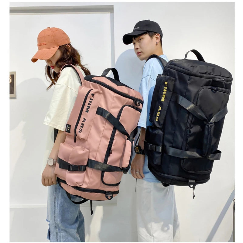 Gym Bag with Shoe Compartment Large Capacity Sport Fitness Duffle Bag Outdoor Travel Backpack Weekend Workout Tote for Men Women