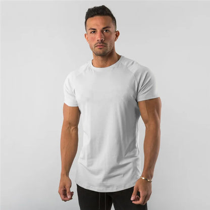 Men Training Football T Shirt Quick Dry Bodybuilding Gym T Shirts Short Sleeve Fitness Sport Shirt Running Top Man Sportswear