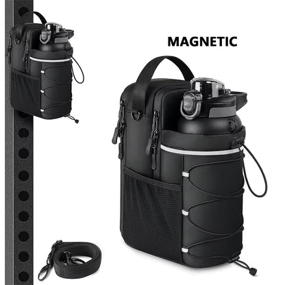 Sports Molle Fitness Strong Magnetic Force Bag Customized Design Water Bottle Multi-Function Carrier Gym Magnetic Bags Pouch