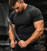 Sport Athletic Workout Muscle Fit T-shirt Men's Compression Quick Drying Running Gym Fitness T Shirts