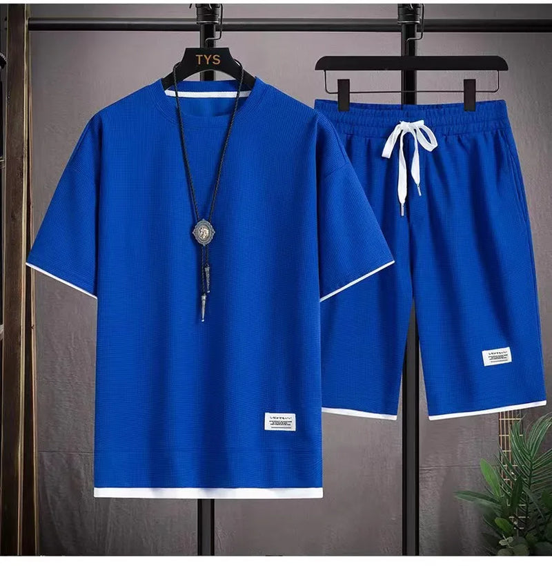 Sportswear Set Sports Man Tights Workout Suit Men'S Tracksuit Moisture Wicking Jogging Gym T-Shirts Pants Shorts Clothing Outfit