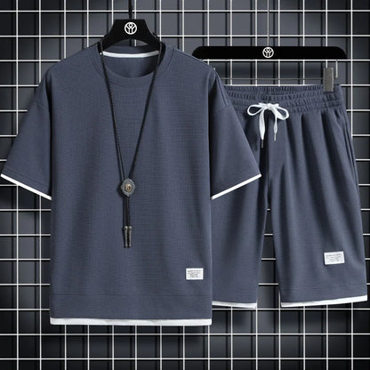 Sportswear Set Sports Man Tights Workout Suit Men'S Tracksuit Moisture Wicking Jogging Gym T-Shirts Pants Shorts Clothing Outfit